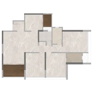 Venkatesh Serenique Bavdhan 2 BHK Simplex Floorplan